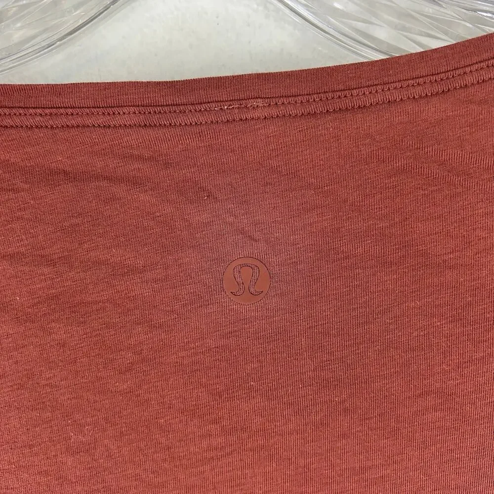 lululemon athletica long sleeve tee in dusty rose